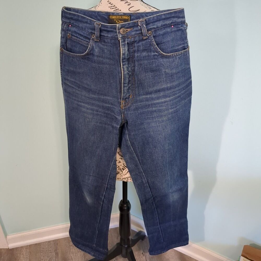 Vintage 1970’s Blue Jeans Designed by Charlotte Ford don sport 10